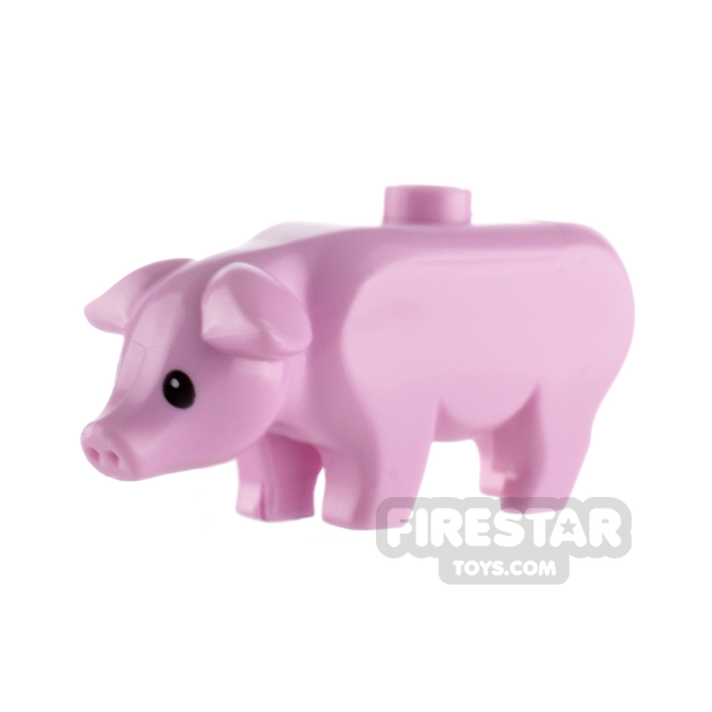 LEGO Animals Minifigure Pig BRIGHT PINK