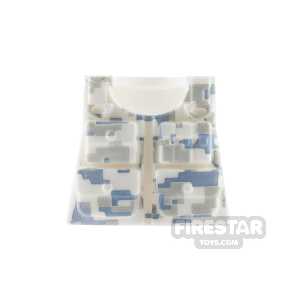 BrickForge Tactical Vest Digital Camo WHITE