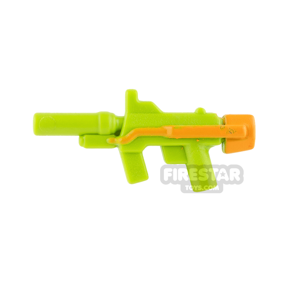 BrickForge - Sub Orbital Machine Gun - Lime and Medium Orange LIME
