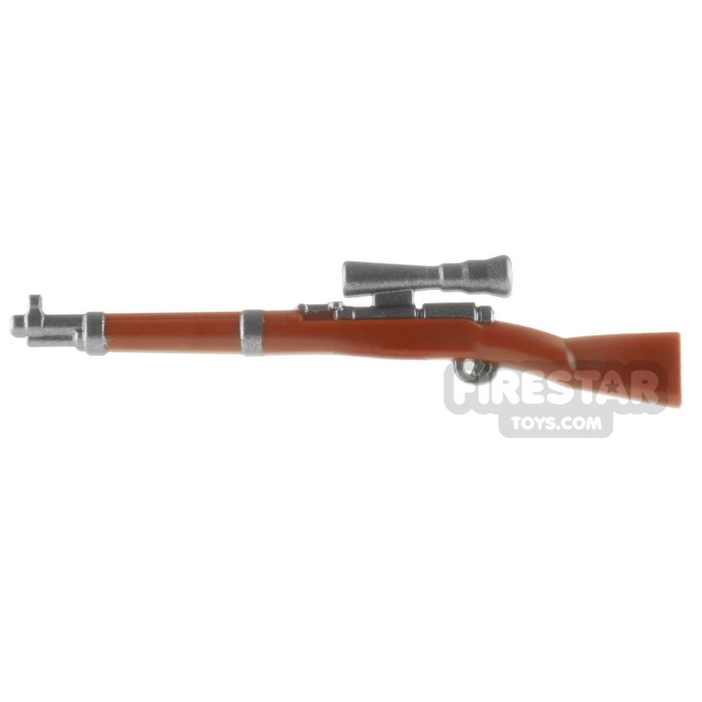 LeYiLeBrick Overmolded Sniper Rifle Regular Scope REDDISH BROWN