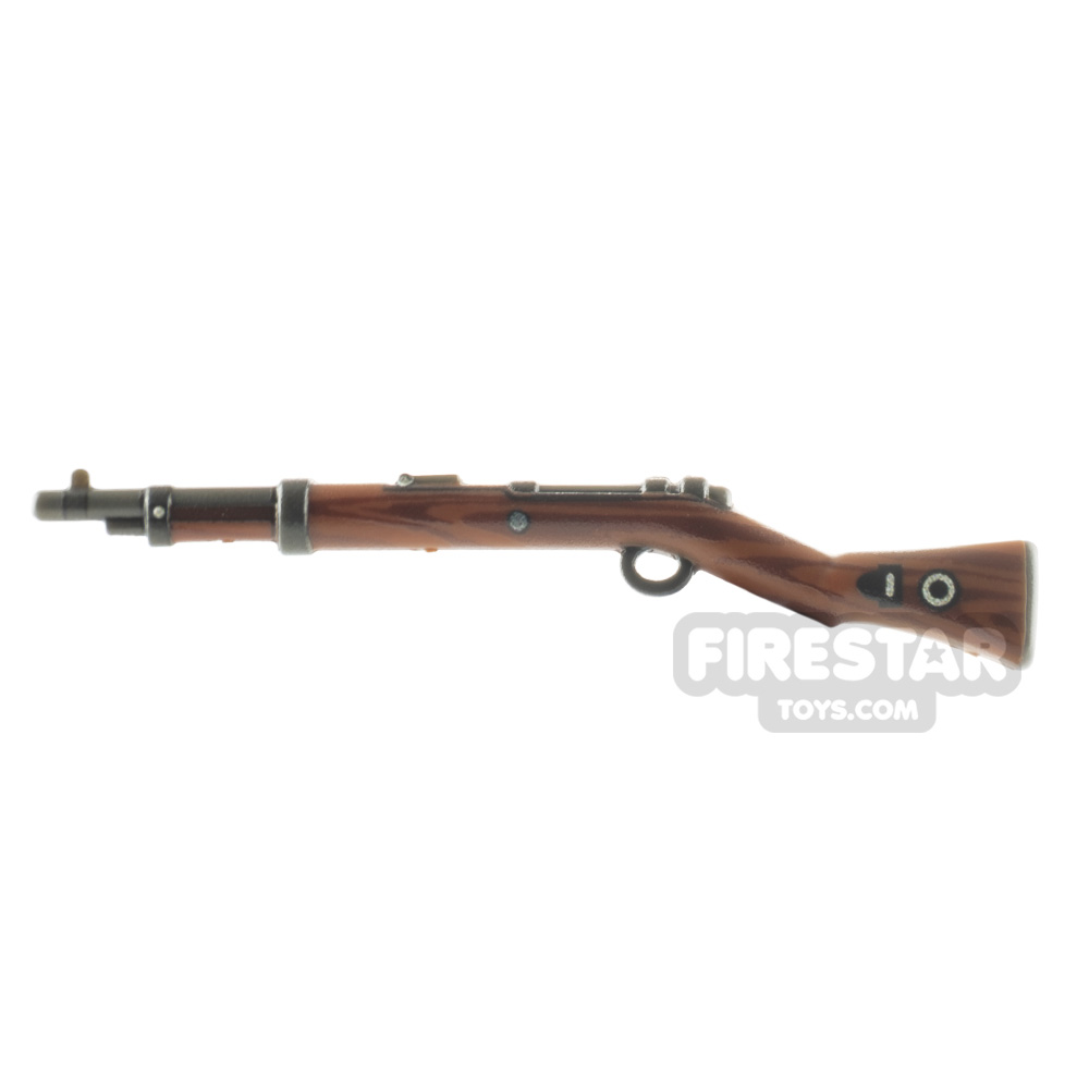 LeYiLeBrick Overmolded Kar98 Rifle with Wood Print REDDISH BROWN