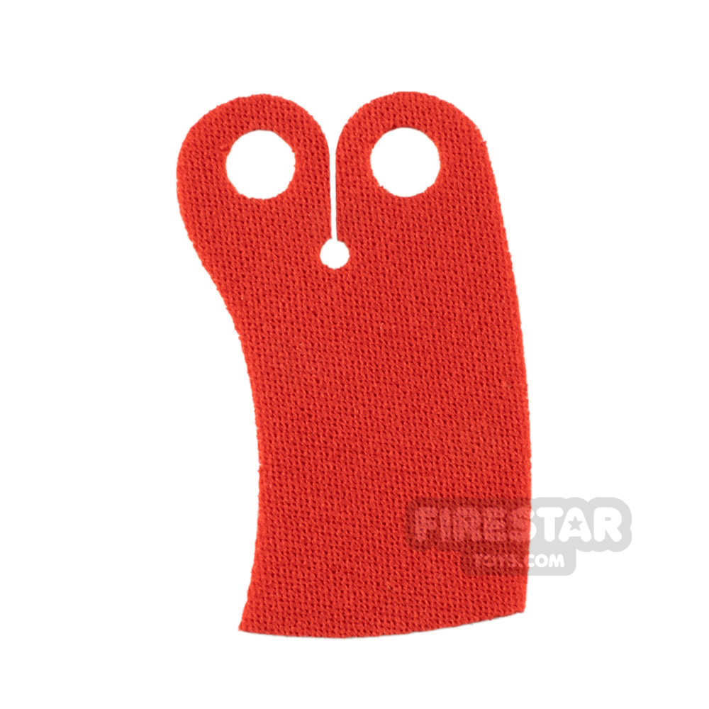LEGO Cape Spongy Narrow and Curved to One Side RED