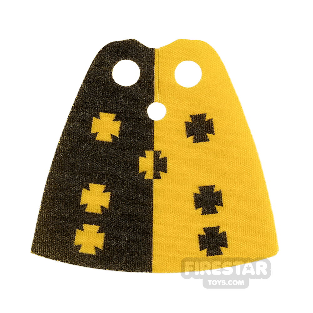 Custom Design Cape Standard Yellow with Crosses