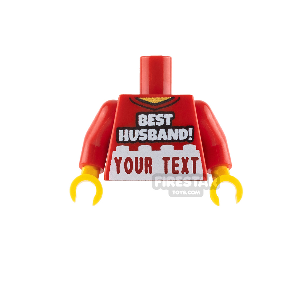Engraved Minifigure Torso - Best Husband