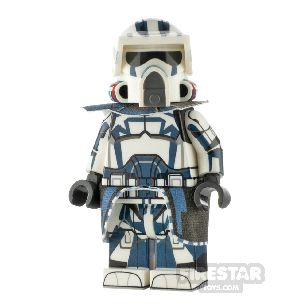 Custom Design Minifigure ARF Trooper Trauma Dark Blue 