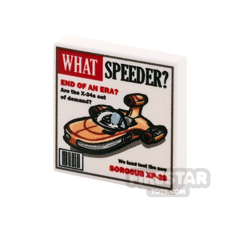 Custom Printed Tile 2x2 - SW What Speeder? Magazine 