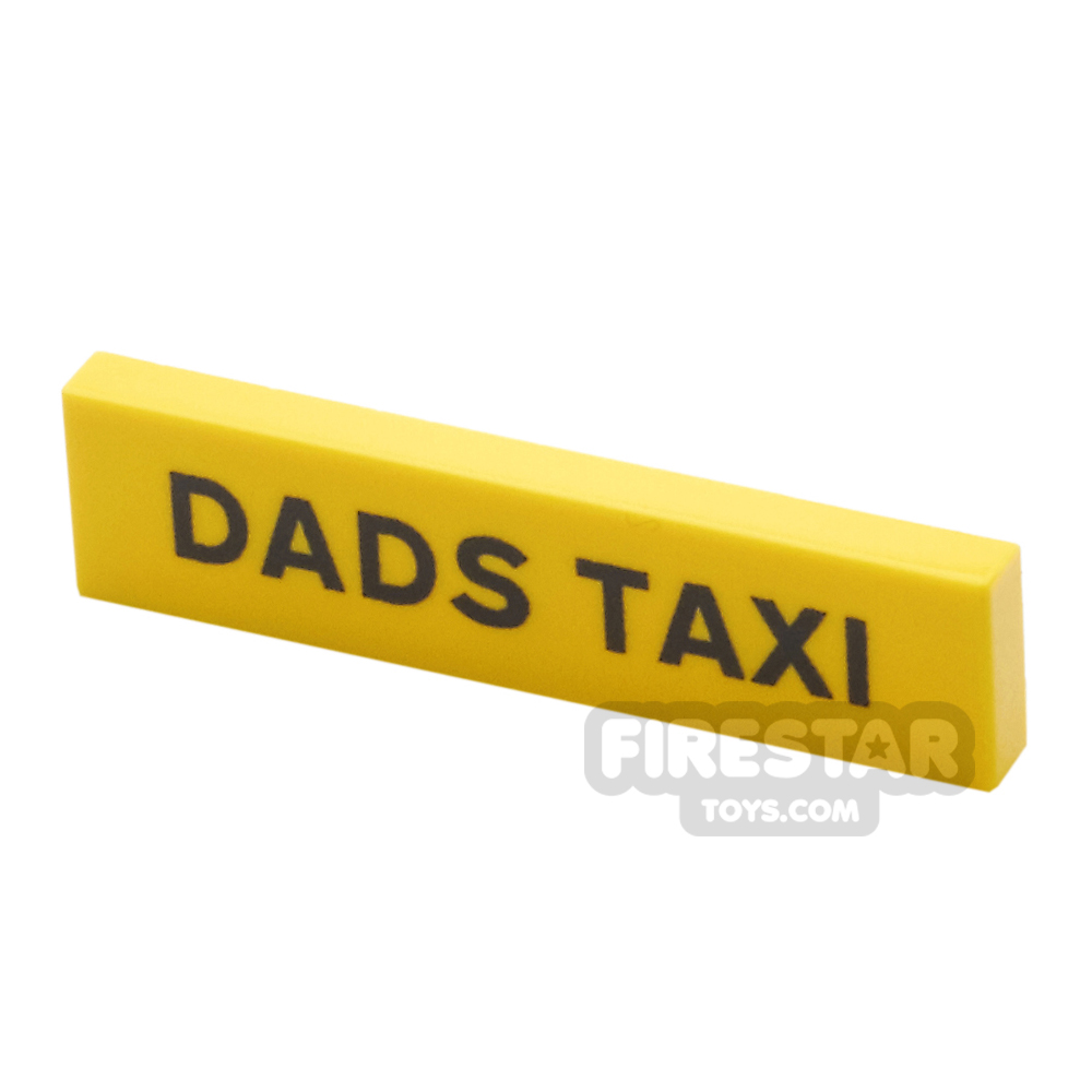 Custom Printed Tile 1x4 - Dads Taxi