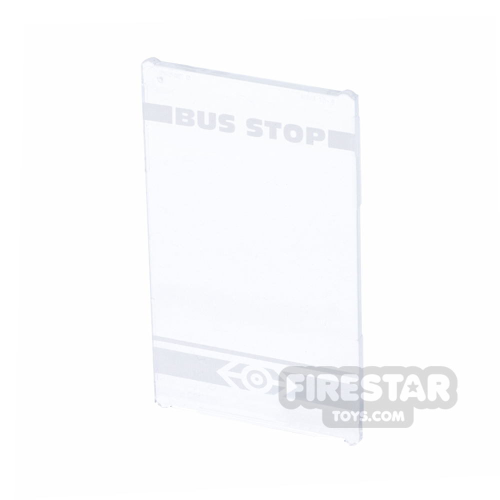 Custom printed Window Glass 1x4x6 - Bus Stop Window 2