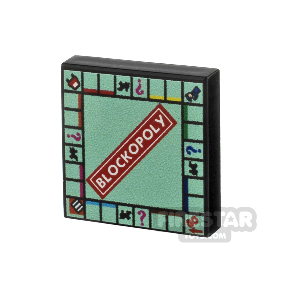Custom Printed Tile 2x2 - Monopoly Board