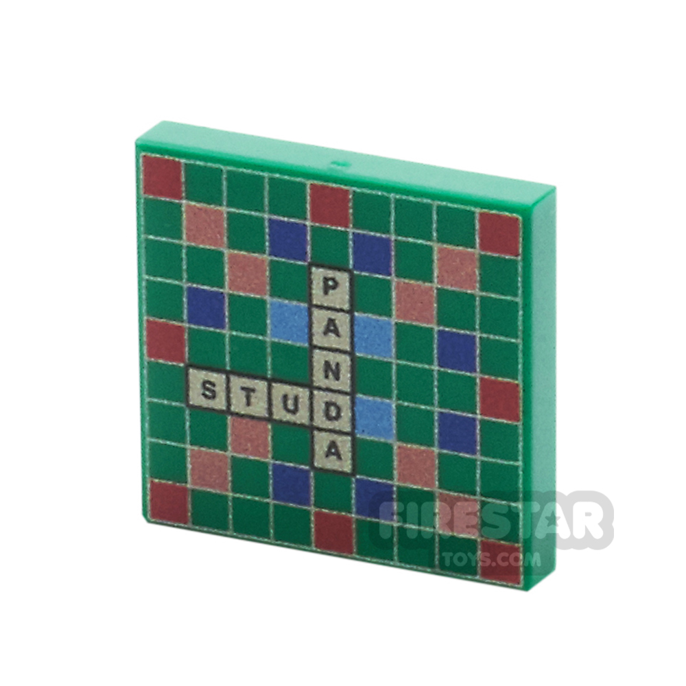 Custom Printed Tile 2x2 - Scrabble Board