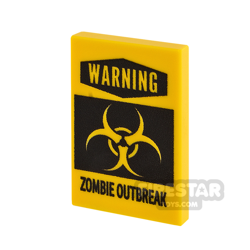 Custom Printed Tile 2x3 Zombie Outbreak