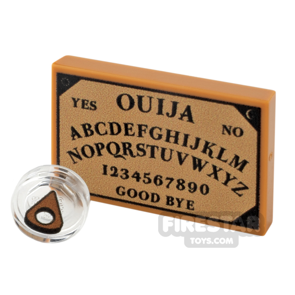 Custom Printed Tiles 2x3 Round Ouija Board and Planchette