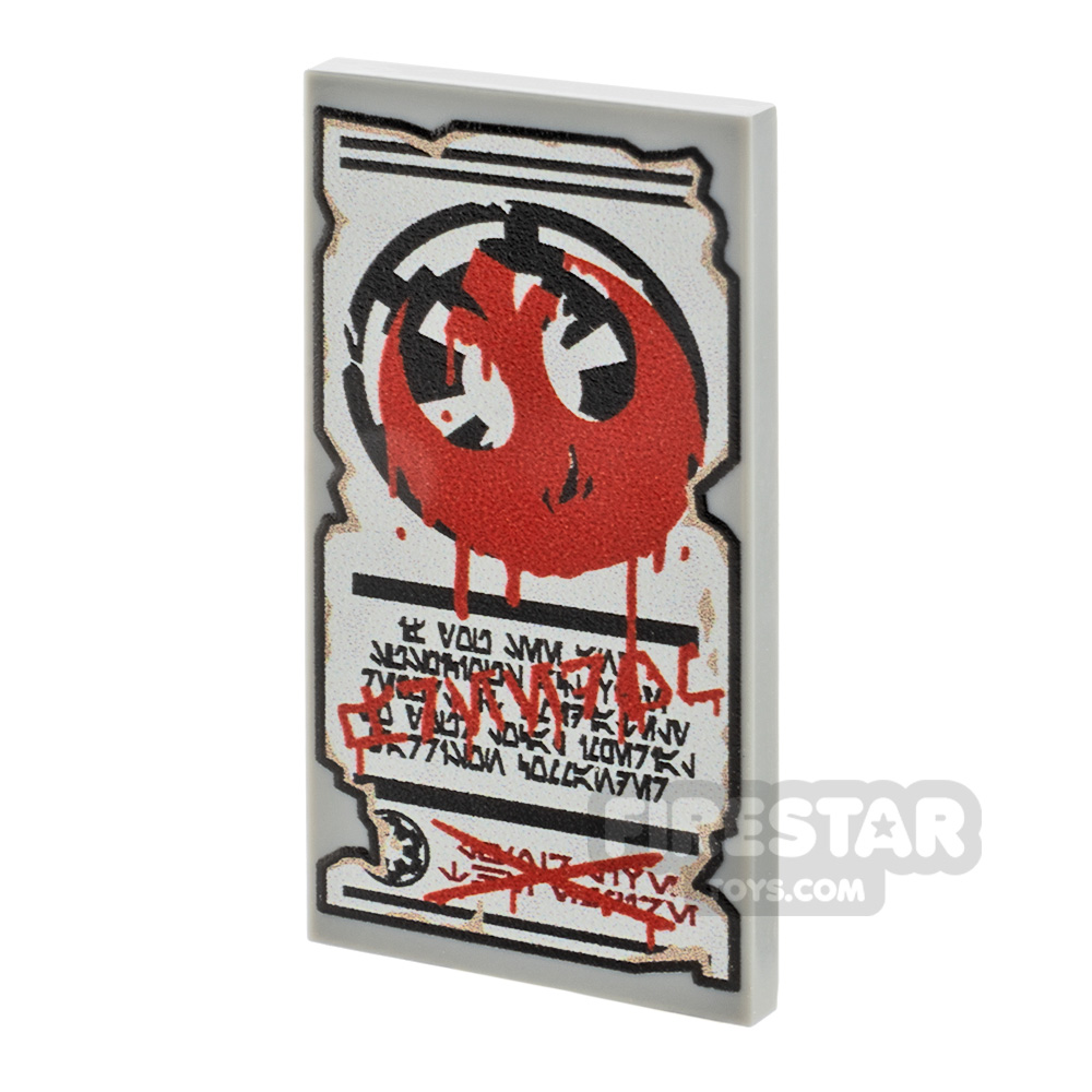 Printed Tile 2x4 - SW Imperial Graffiti Poster
