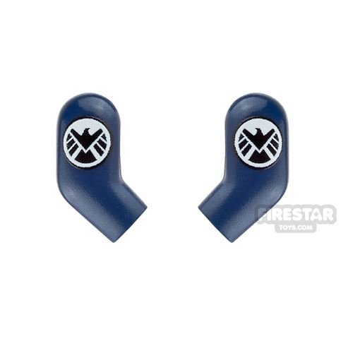 Custom Design Arms - Black Shield Agent Logo DARK BLUE