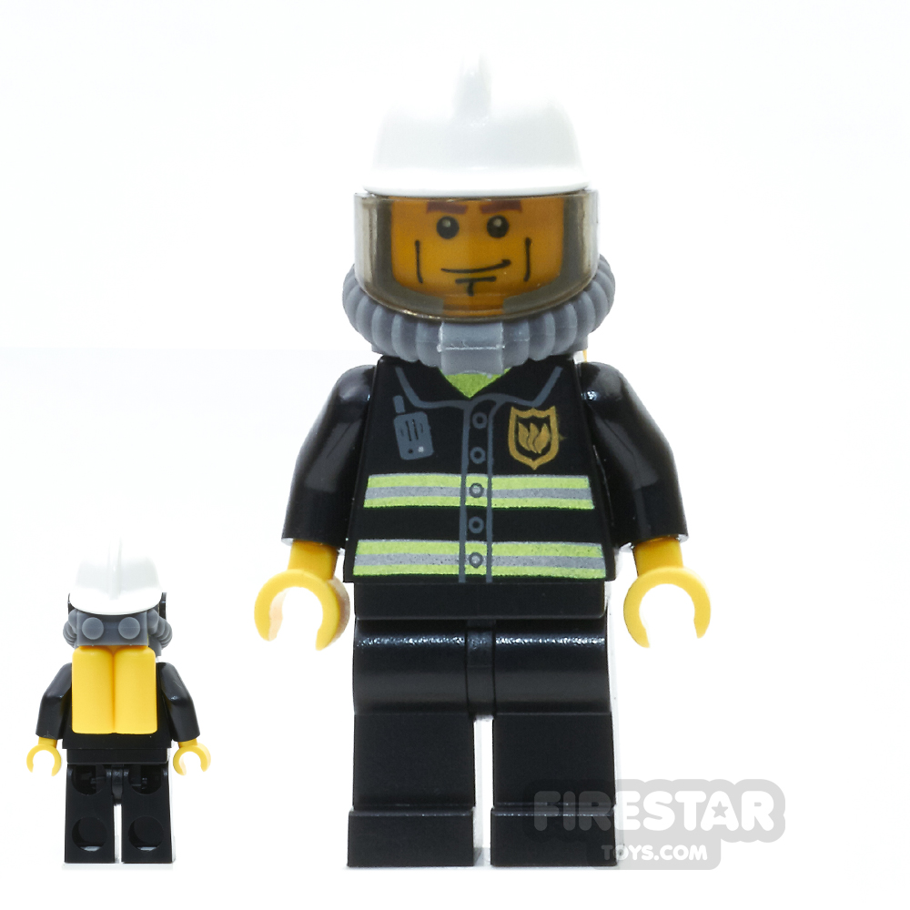 LEGO City Mini Figure - Fire - Yellow Airtanks 5 - Yellow Hands 