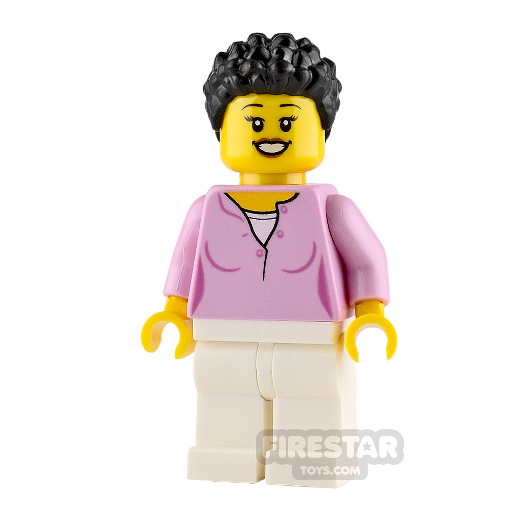 LEGO City Minifigure Mum with Bright Pink Top