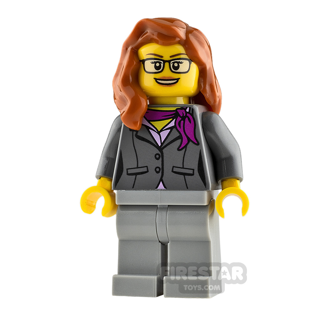 LEGO City Minifigure Scientist with Gray Suit Jacket