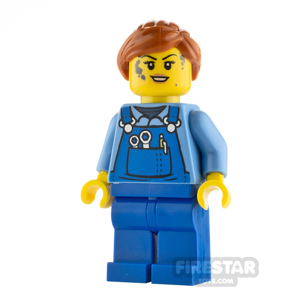 LEGO City Minifigure Mechanic with Blue Overalls
