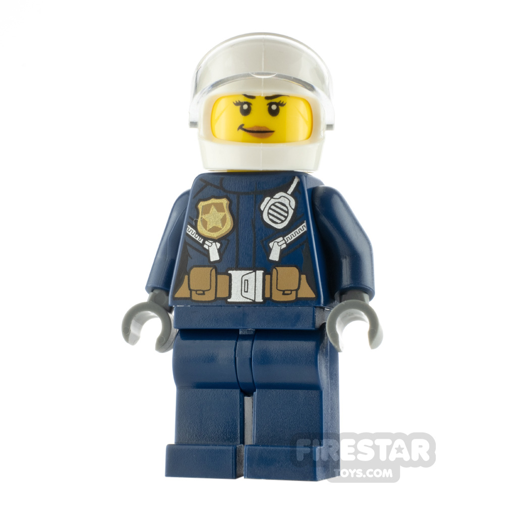LEGO City Minifigure Police ATV Driver Jacket with Gold Badge 