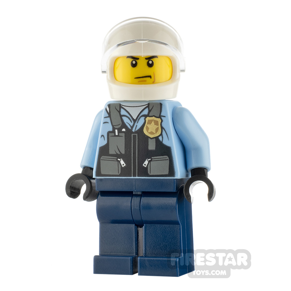 LEGO City Minfigure Police Motorcyclist with Safety Vest