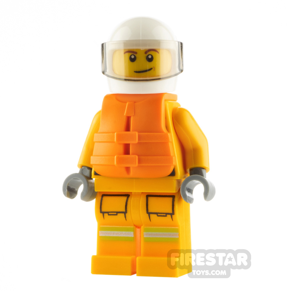 LEGO City Minifigure Firefighter with Life Jacket 