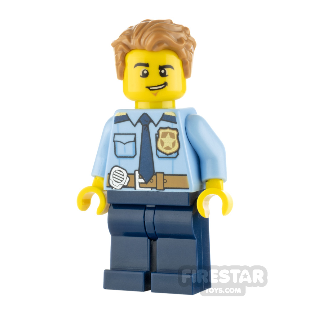 LEGO City Minfigure Police Officer Badge and Tie 