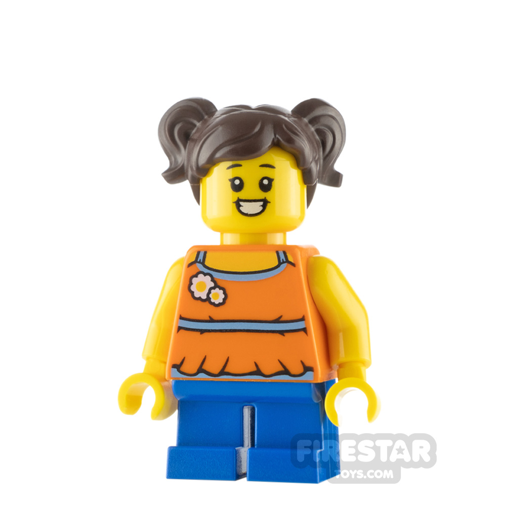 LEGO City Minfigure Girl with Orange Halter Top 