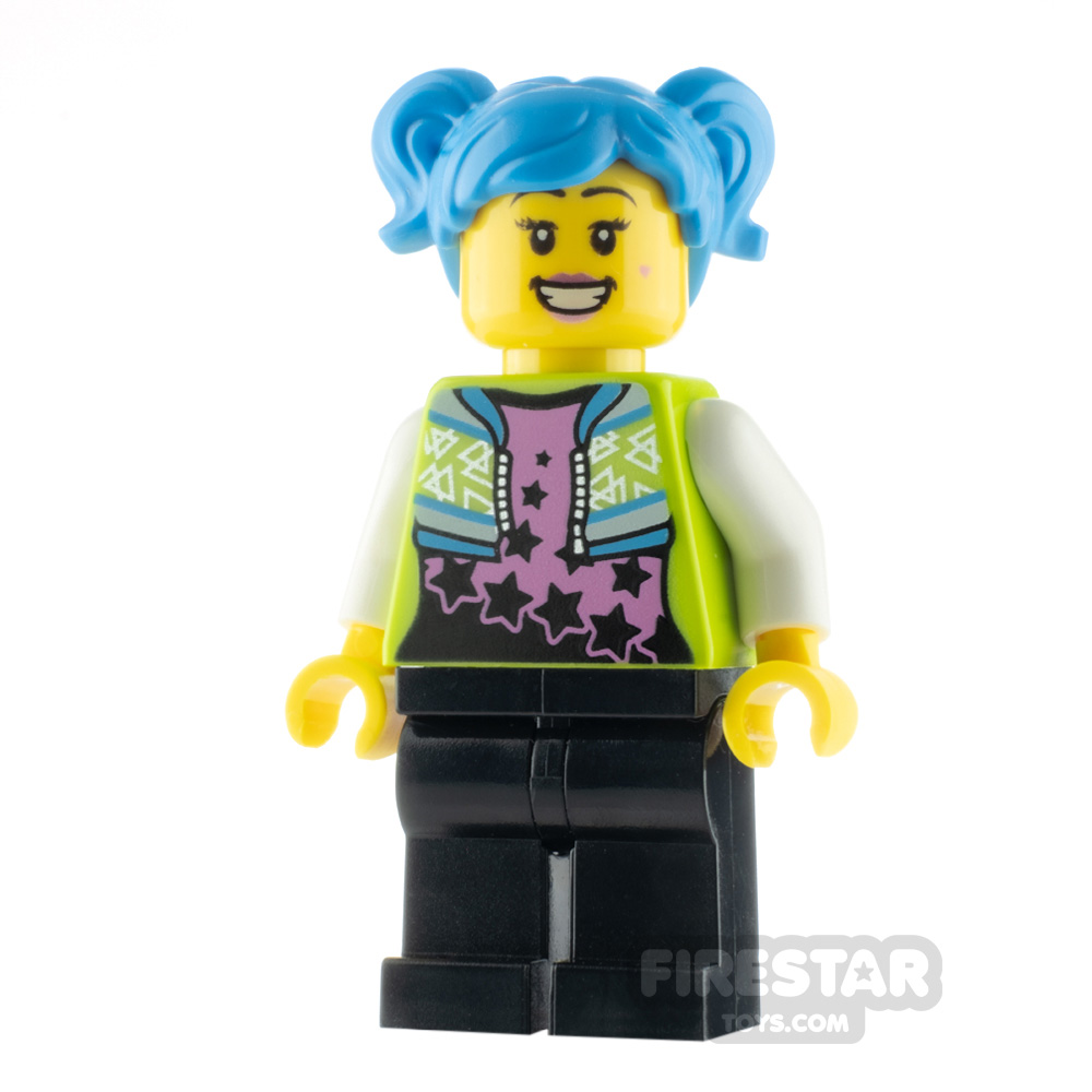 LEGO City Minfigure Poppy Starr Lime Jacket