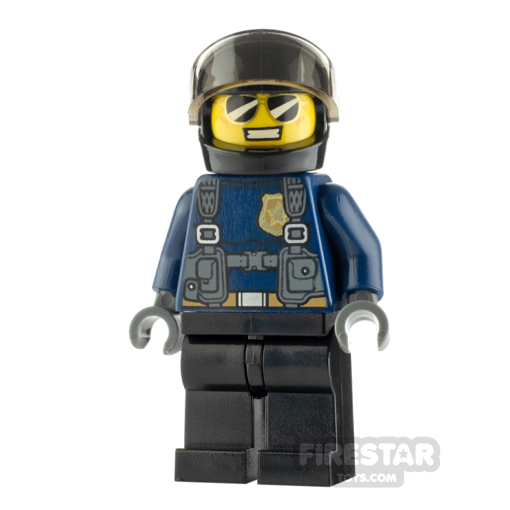 LEGO City Minfigure Duke DeTain Black Helmet 