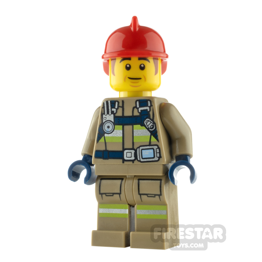 LEGO City Minfigure Firefighter Bob without Air Tanks 