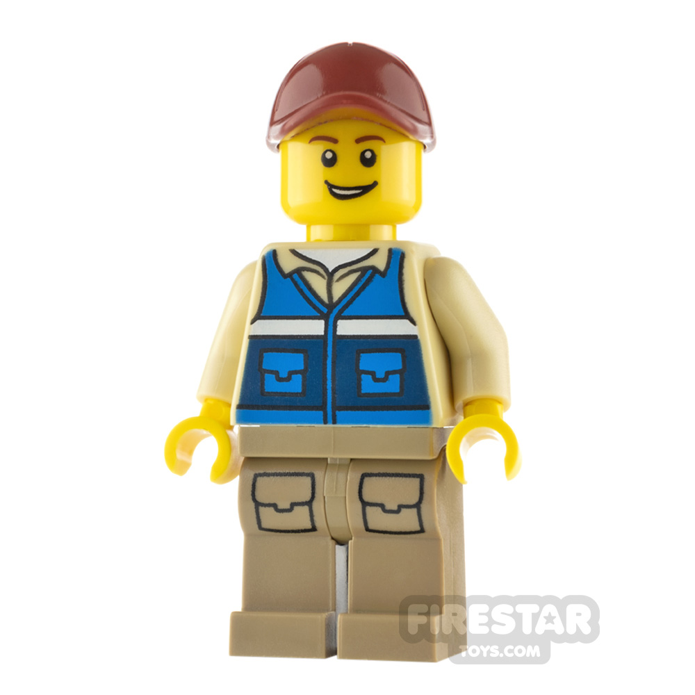 LEGO City Minfigure Wildlife Rescue Worker Open Grin 