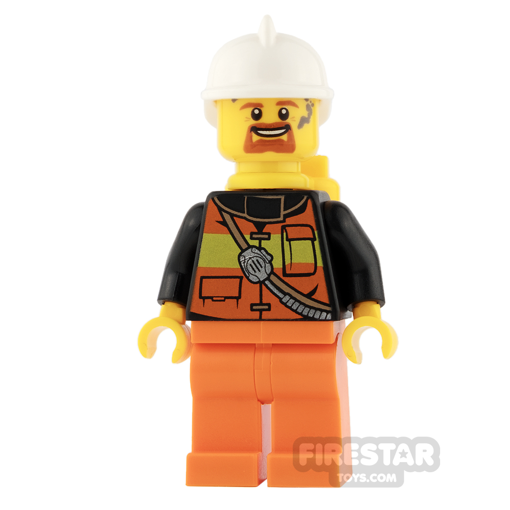 LEGO City Mini Figure - Fireman - Orange Legs