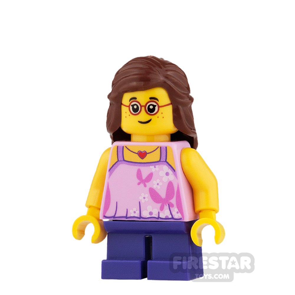 LEGO City Mini Figure - Butterfly Top and Short Legs