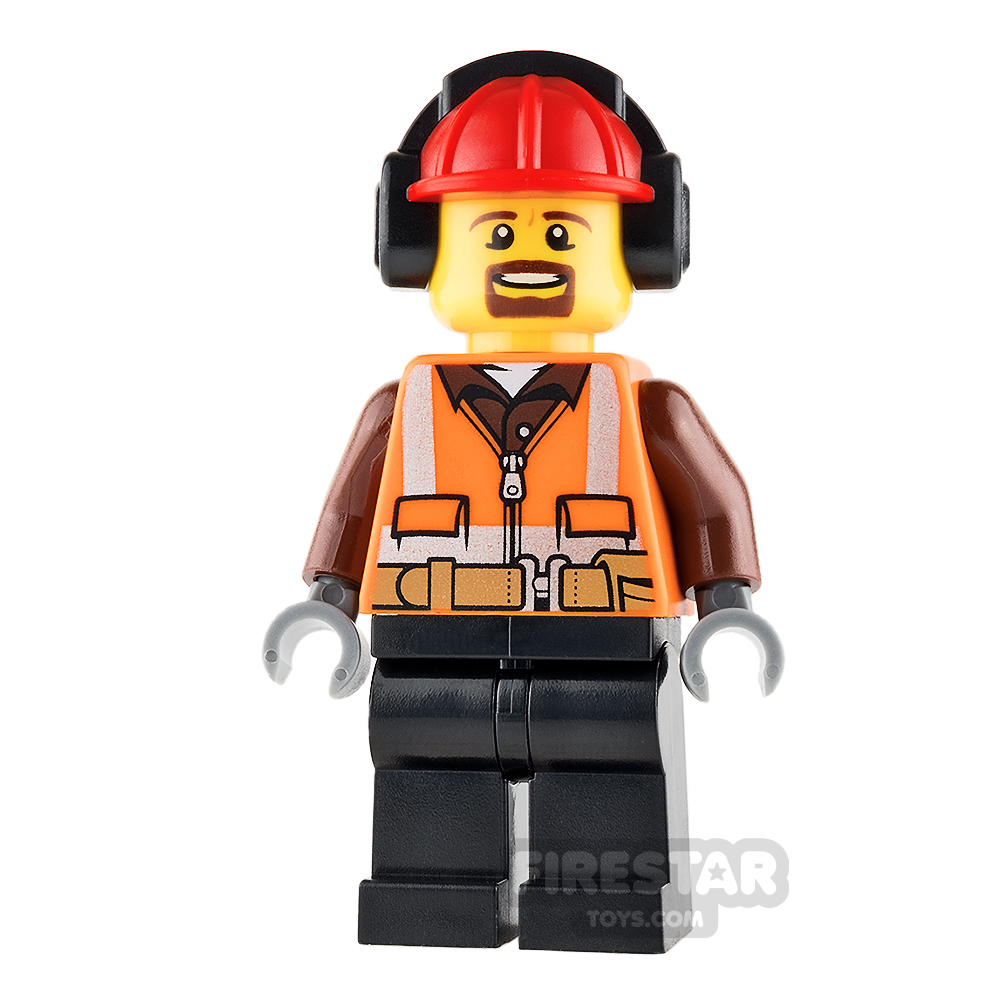 LEGO City Mini Figure - Cargo Center Worker - Male with Goatee
