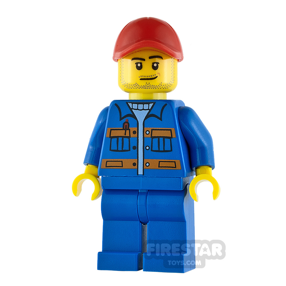 LEGO City Minifigure Jacket with Orange Stripes