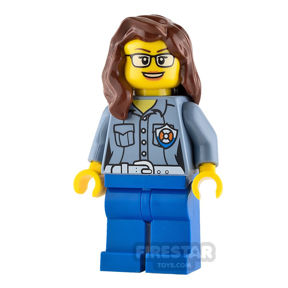 LEGO City Mini Figure - City Coast Guard - Female ATV Driver