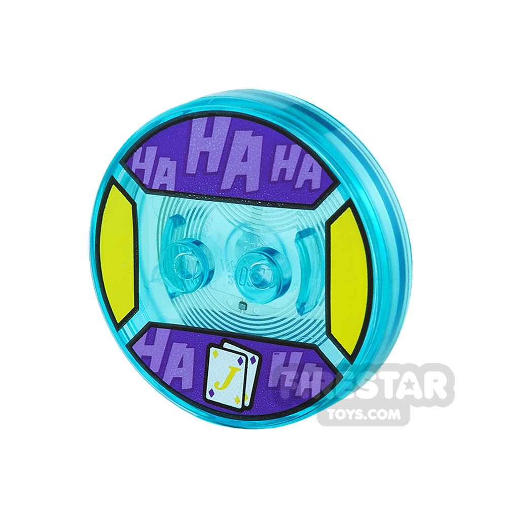 LEGO Dimensions Toy Tag - The Joker TRANS LIGHT BLUE