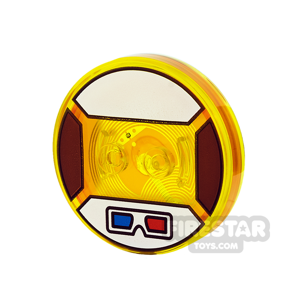 LEGO Dimensions Toy Tag - Gizmo TRANS YELLOW