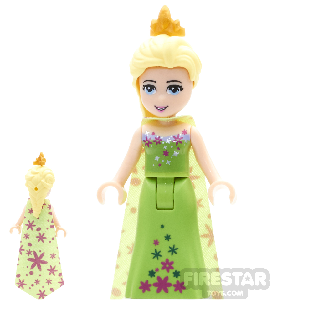 LEGO Disney Princess Minifigure Frozen Elsa Lime Dress 