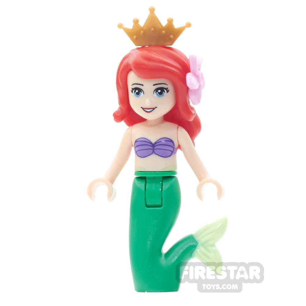 LEGO Disney Princess Mini Figure - Ariel Mermaid - Flower and Tiara