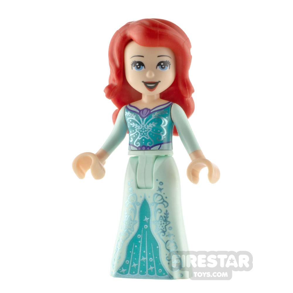 LEGO Disney Princess Minifigure Ariel Dress with Silver Starfish 