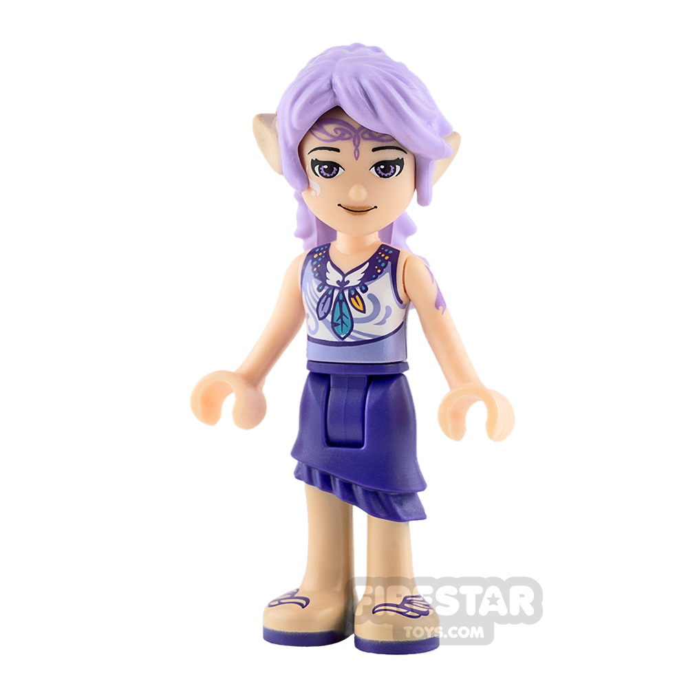 LEGO Elves Mini Figure - Aira Windwhistler - Dark Purple Skirt 
