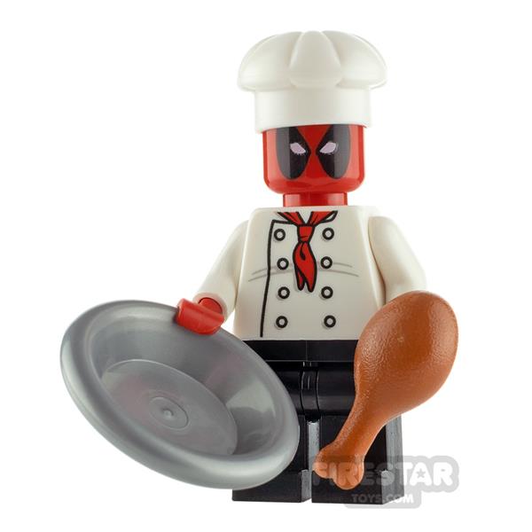 Custom Minifigure Chef Deadpool 