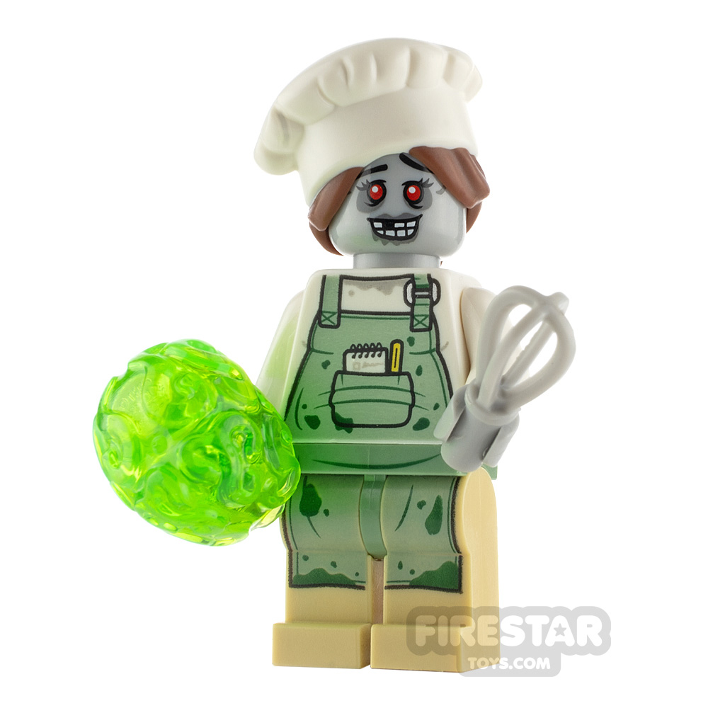 Custom Minifigure Zombie Baker 
