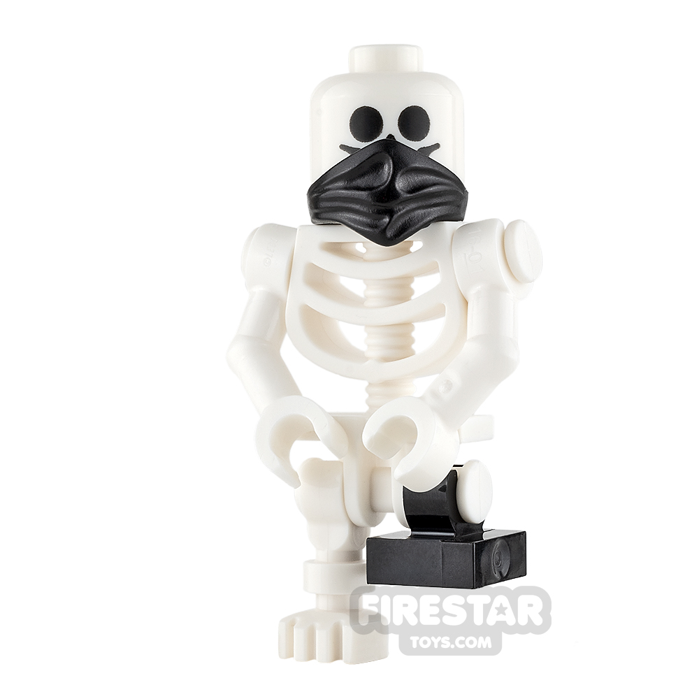 LEGO Mini Figure - Skeleton - Neck Scarf and Short Black Leg 