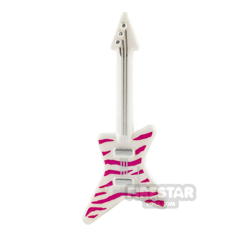 LEGO Electric Guitar White and Pink