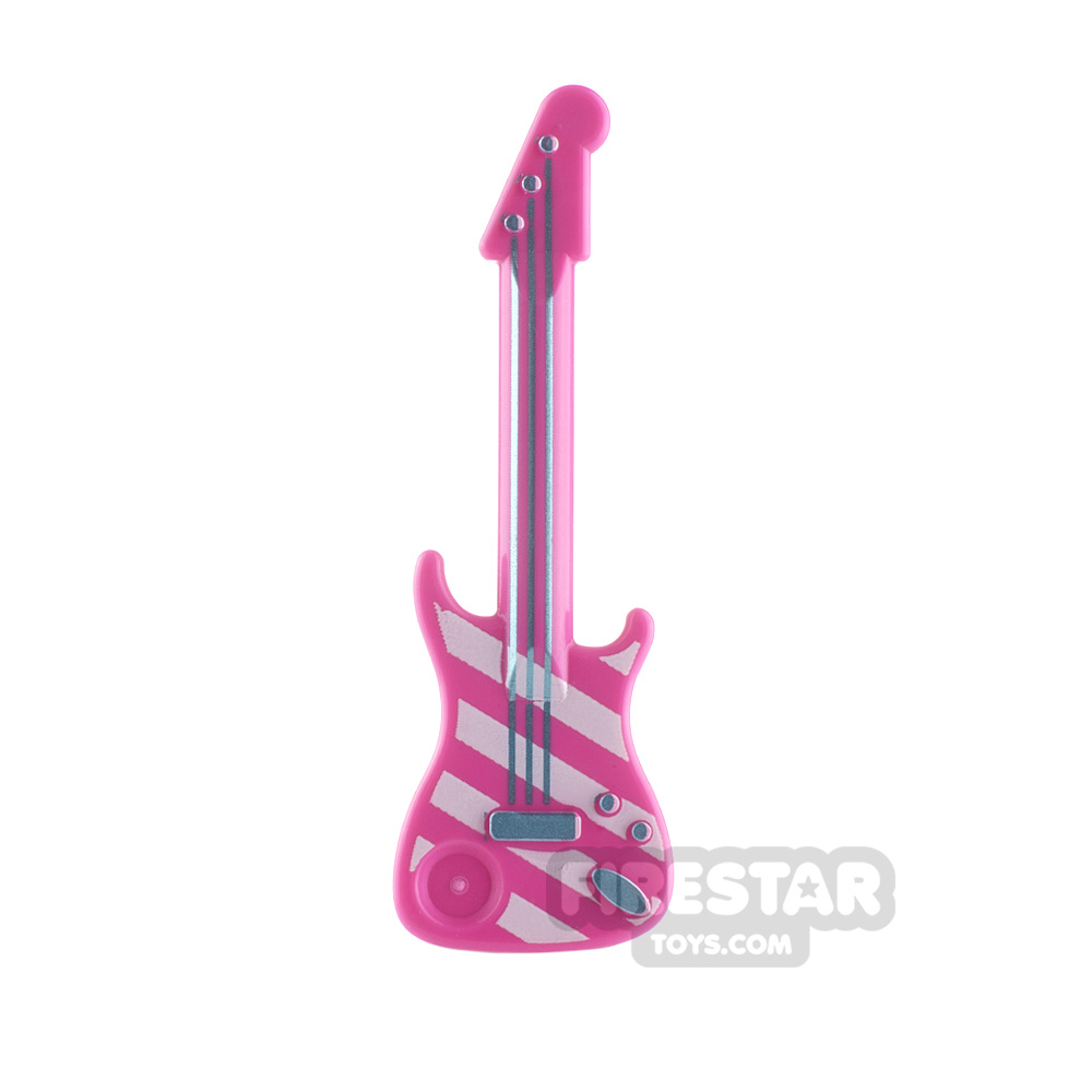 LEGO Electric Guitar with Stripes DARK PINK