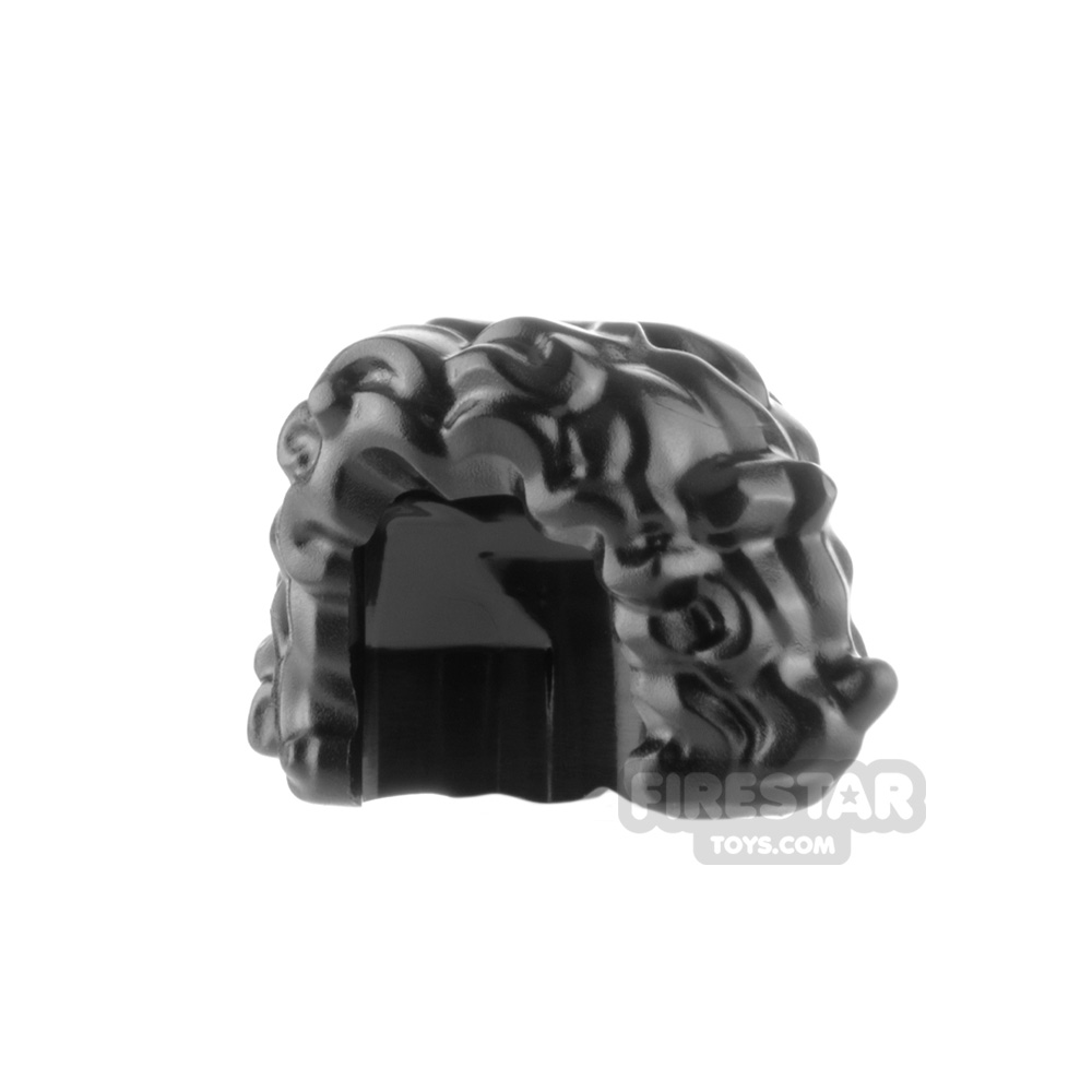 LEGO Minifigure Hair Mid Length Curly BLACK