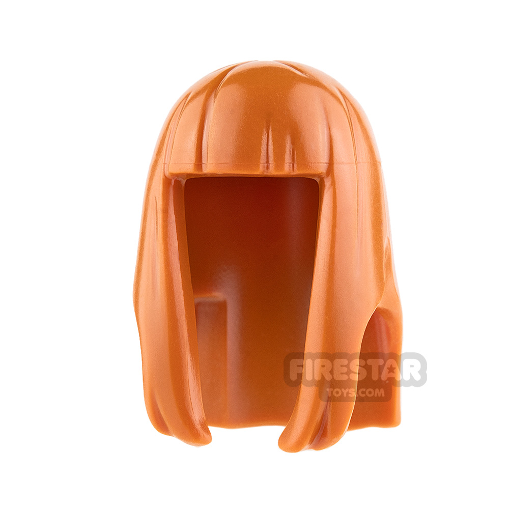 LEGO Hair - Long with Fringe - Dark Orange DARK ORANGE