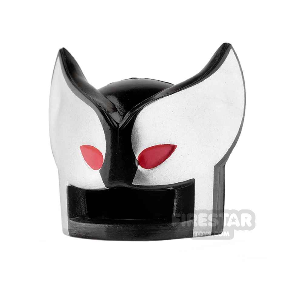 BrickForge - Savage Mask - Black/Silver with Red Eyes